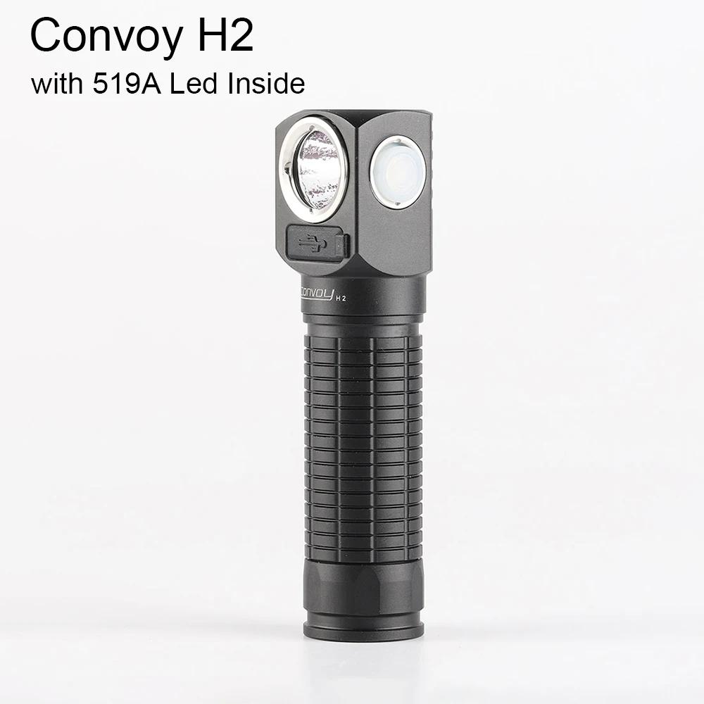  Convoy H2, 519A LED ͳ + 工, 18650 Ʈ,  ġ, ķ   Ʈ, CŸ Ʈ